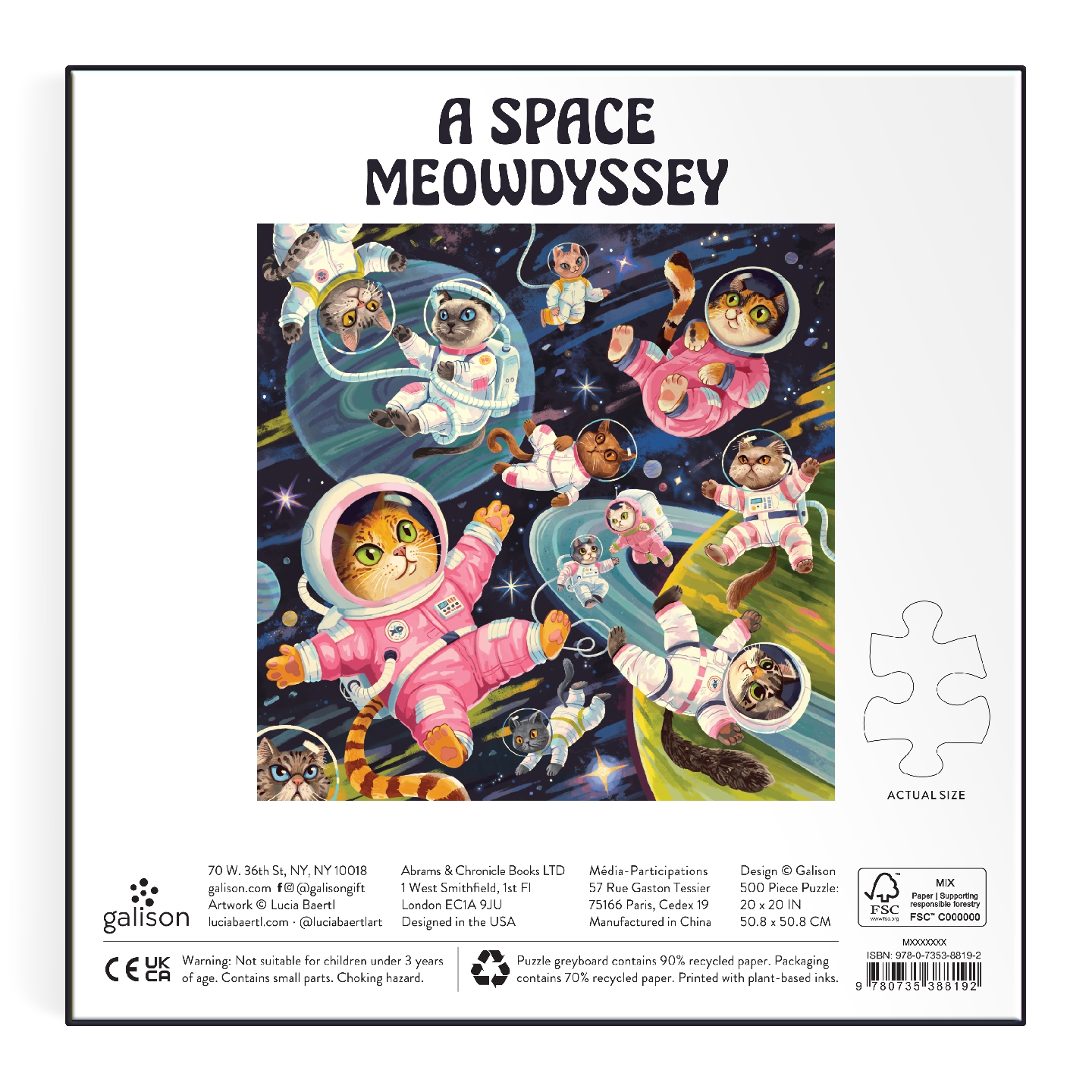 A Space Meowdyssey 500 Piece Puzzle