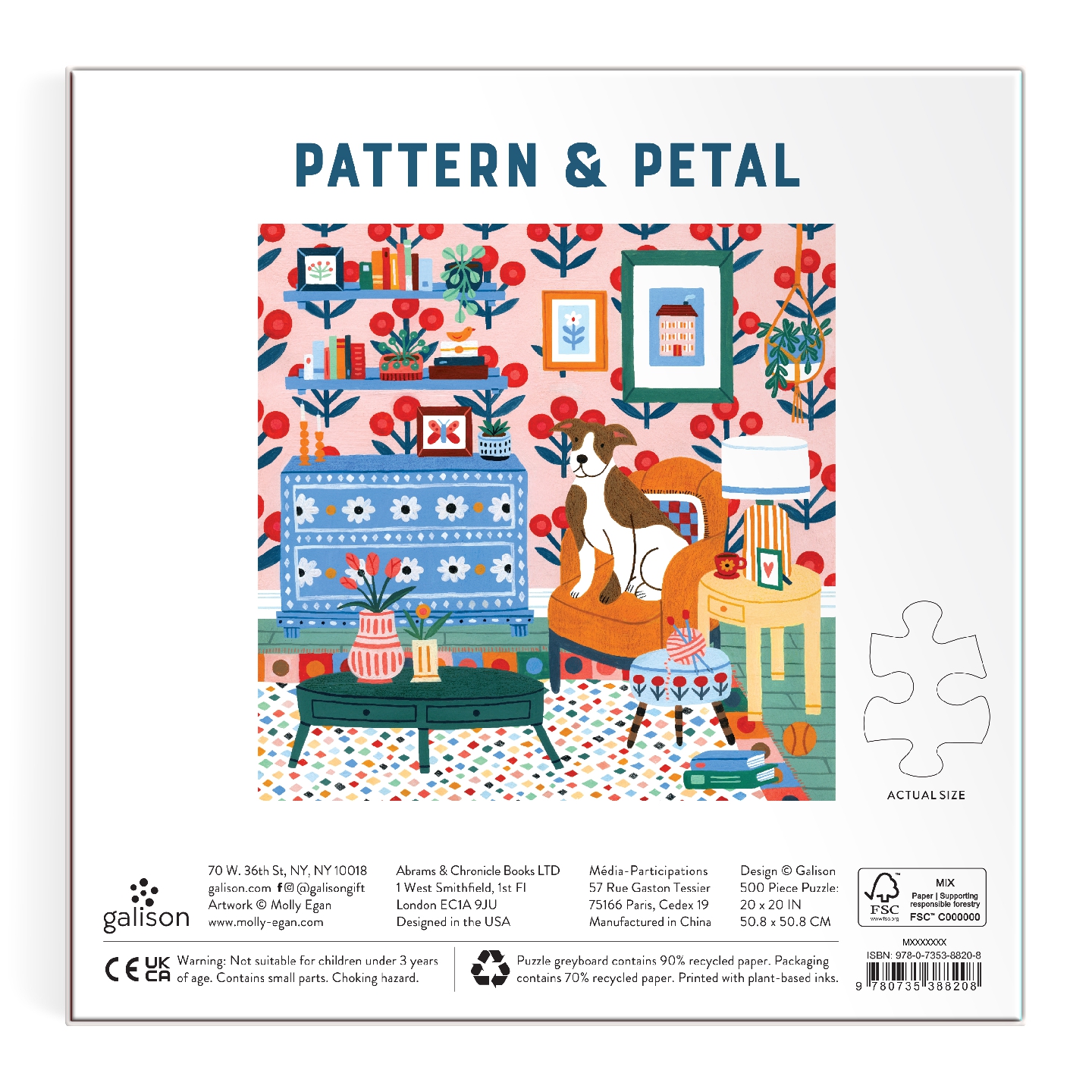 Pattern & Petal 500 Piece Puzzle