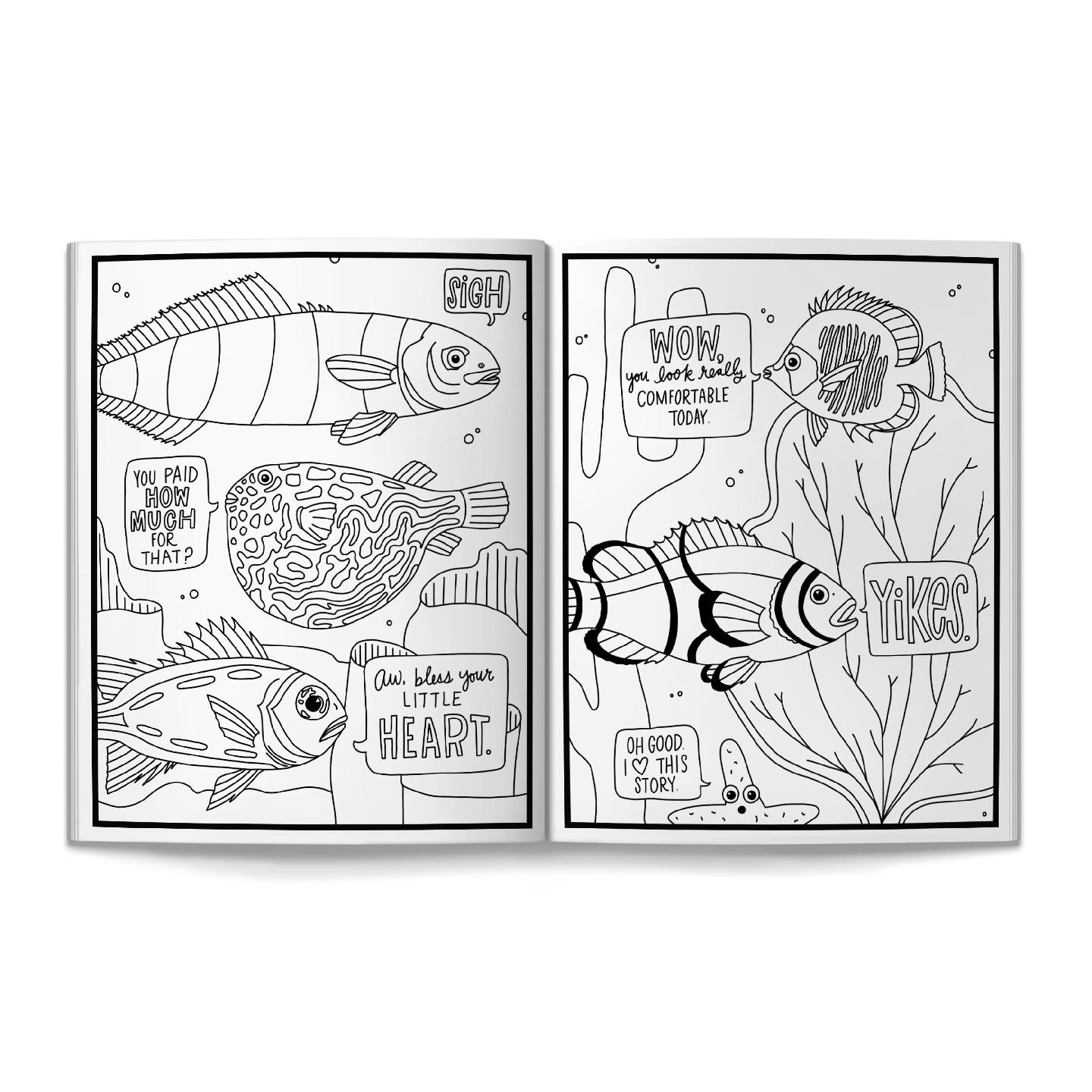 Judgy Fish Coloring Book