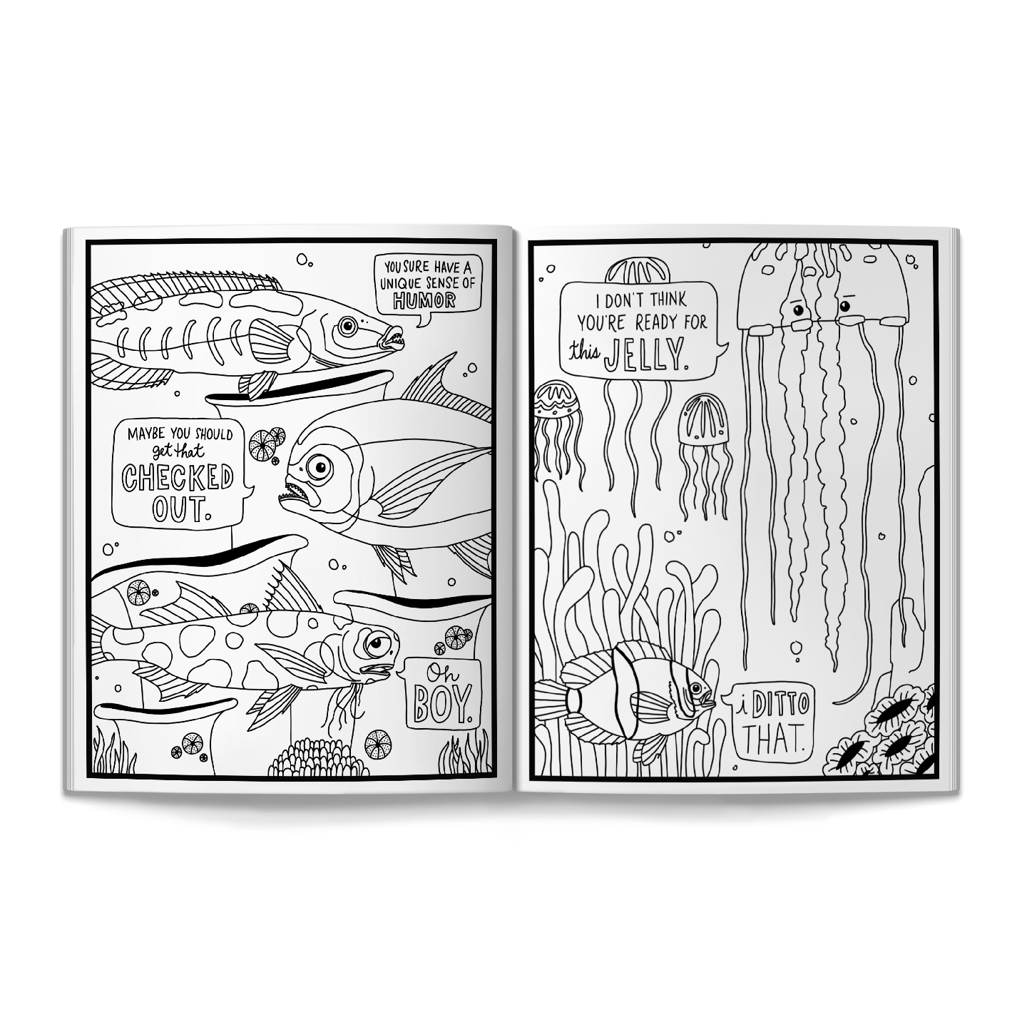 Judgy Fish Coloring Book