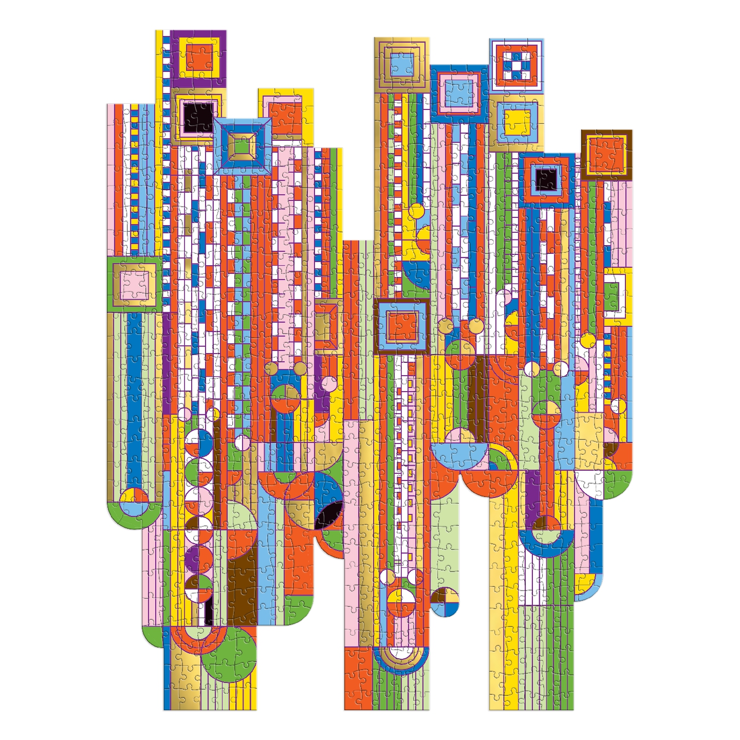 Frank Lloyd Wright​ Saguaro Cactus & Forms​ 750 Piece Shaped Foil Puzzle