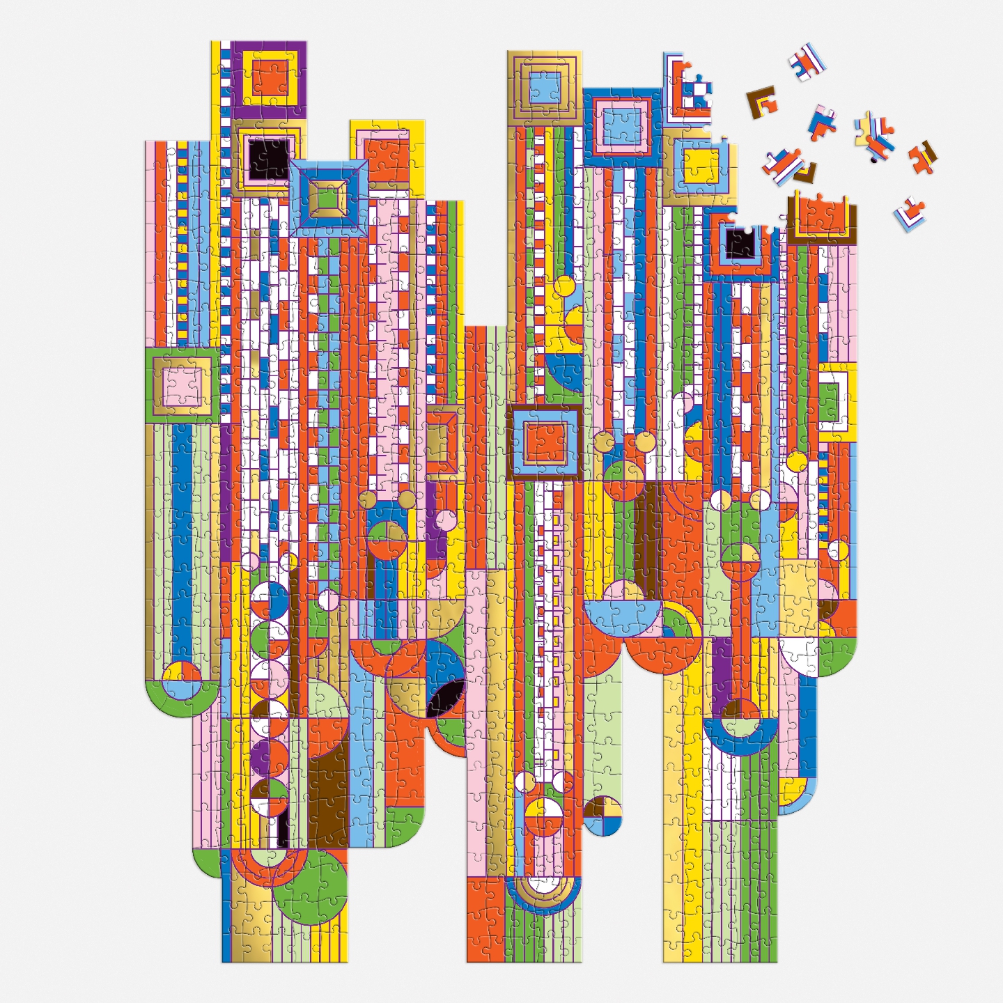 Frank Lloyd Wright​ Saguaro Cactus & Forms​ 750 Piece Shaped Foil Puzzle