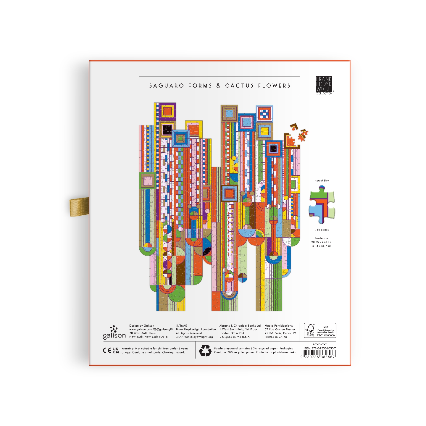 Frank Lloyd Wright​ Saguaro Cactus & Forms​ 750 Piece Shaped Foil Puzzle