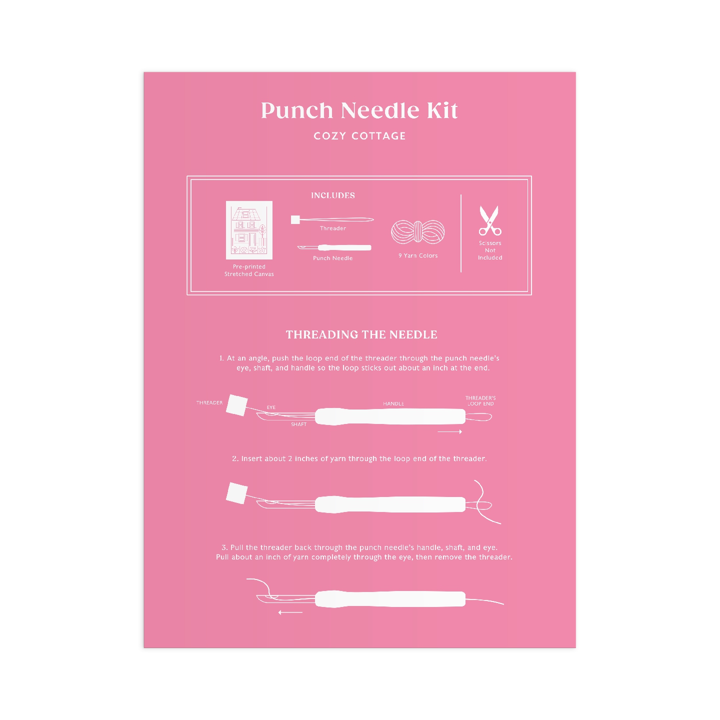 Cozy Cottage Punch Needle Kit