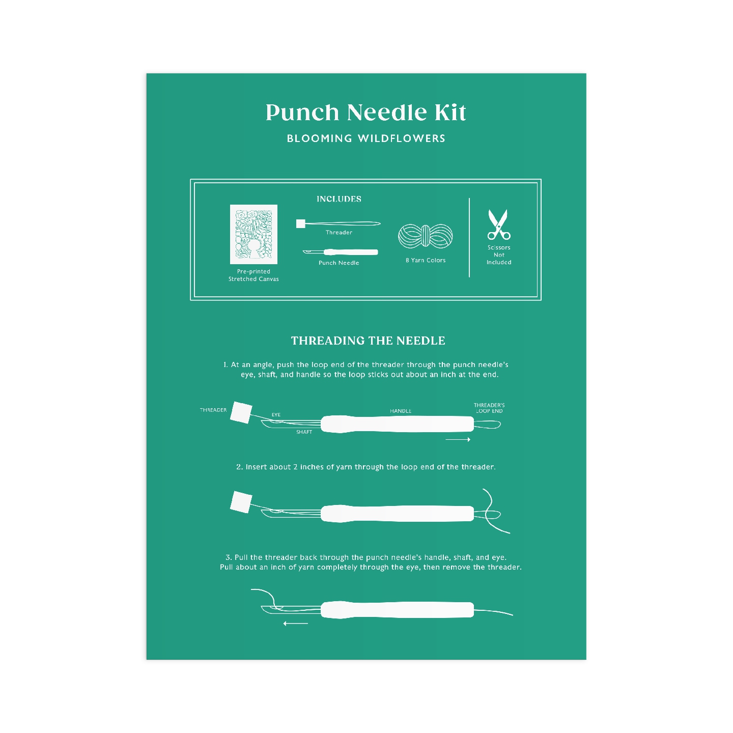 Blooming Wildflowers Punch Needle Kit