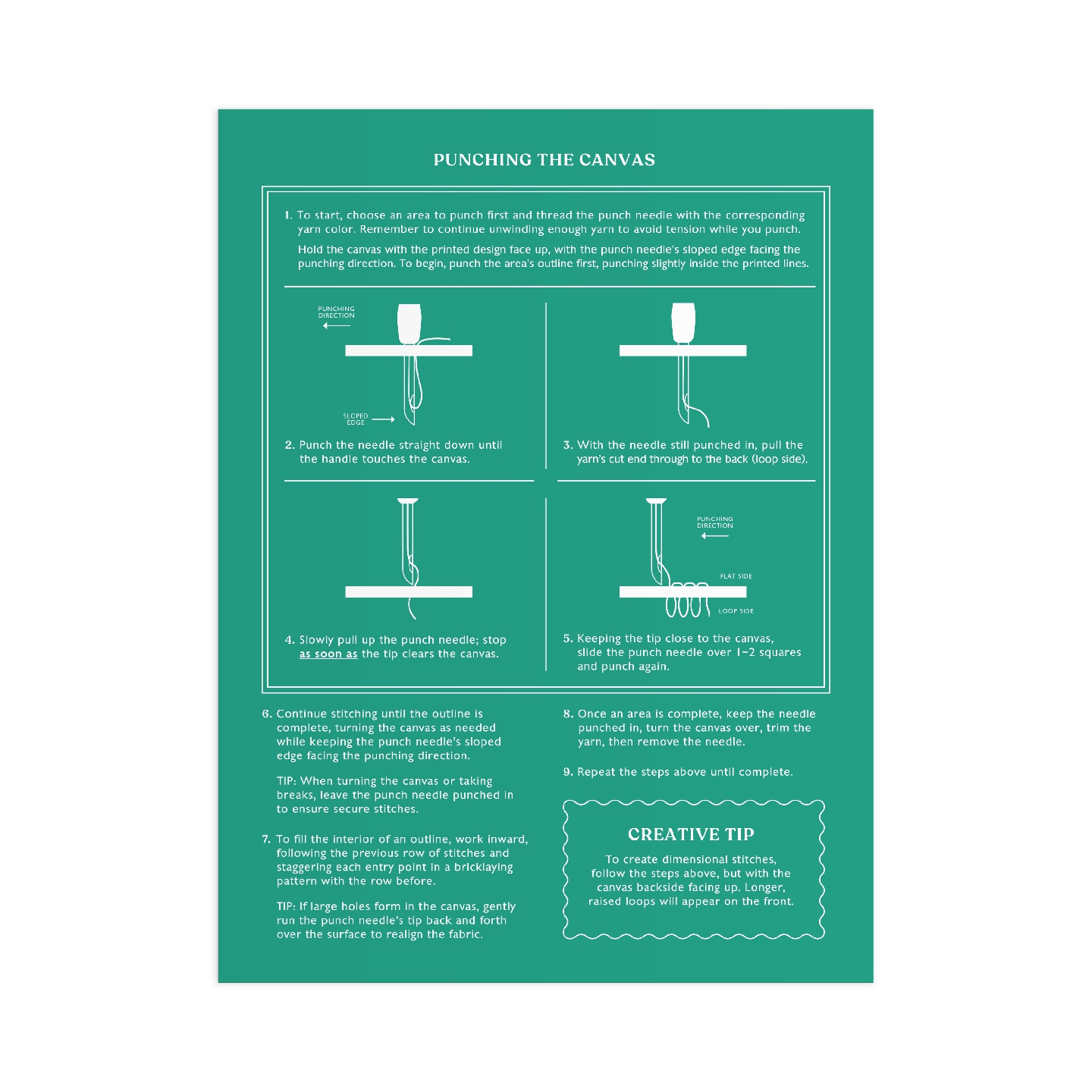 Blooming Wildflowers Punch Needle Kit