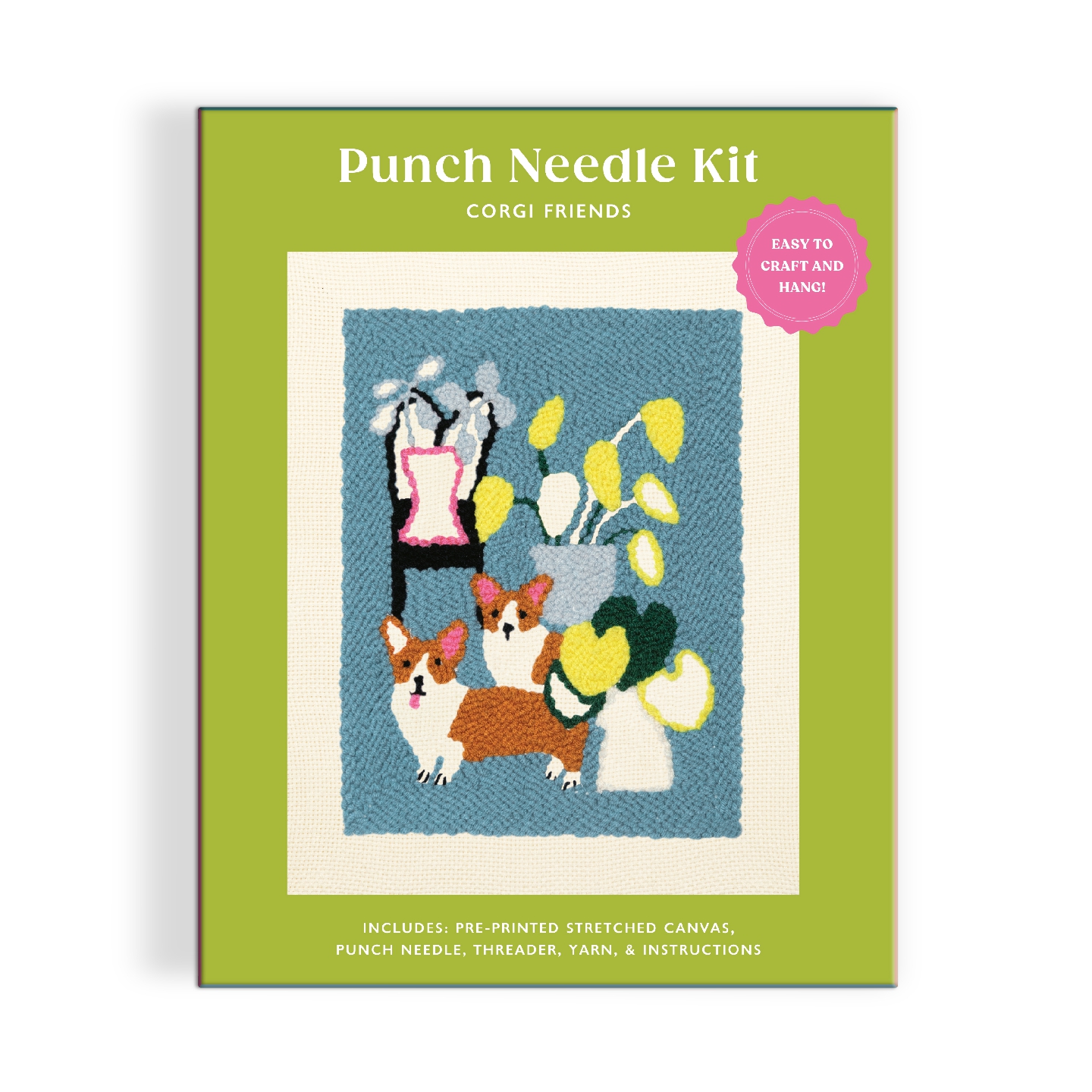 Corgi Friends Punch Needle Kit