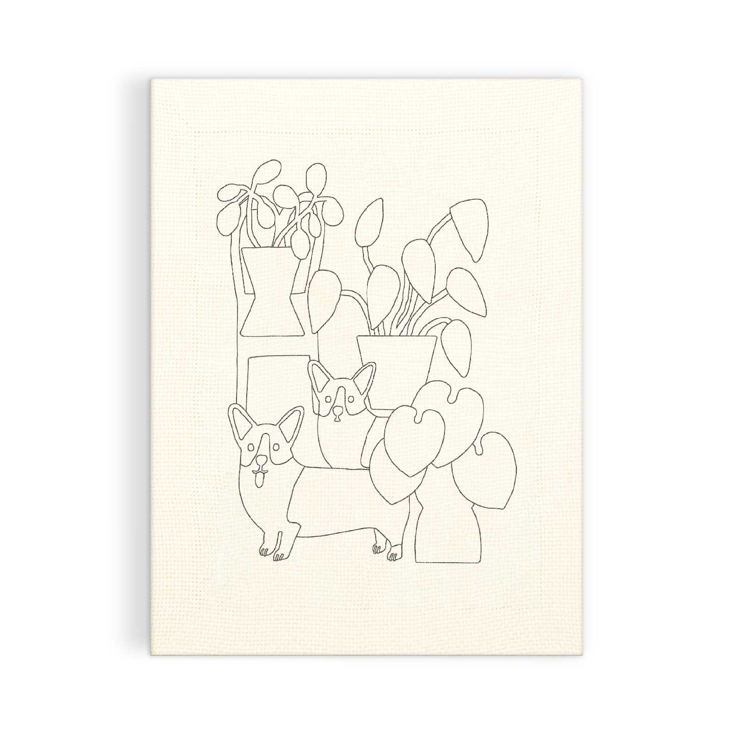 Corgi Friends Punch Needle Kit