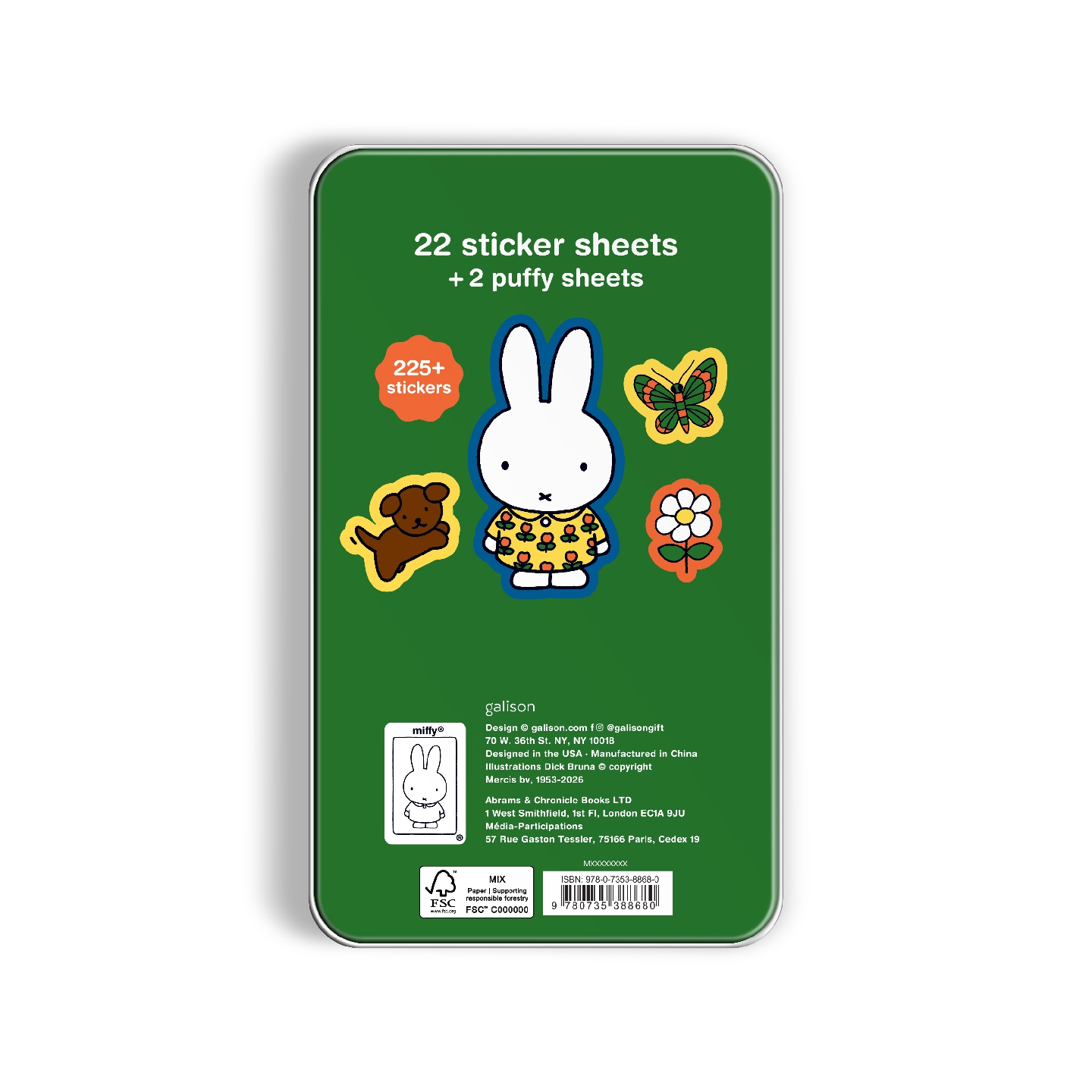 Miffy Sticker Tin