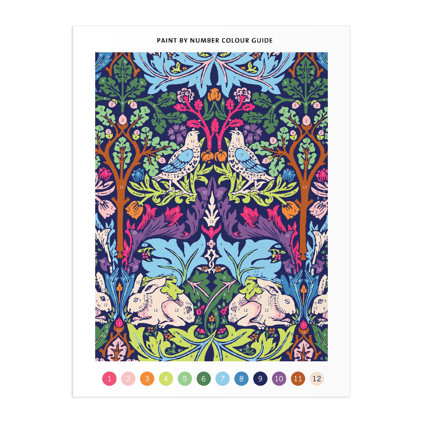 William Morris Brother Rabbit 9 x 12" Paint by Number Kit