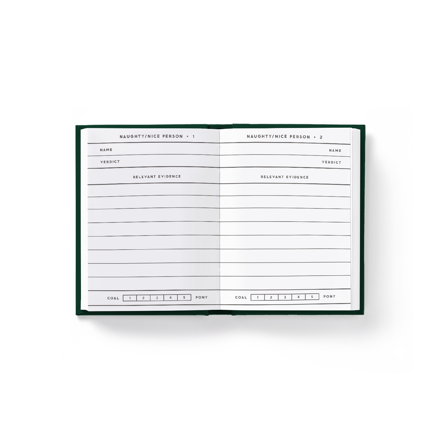 Naughty and/or Nice Tiny Diary