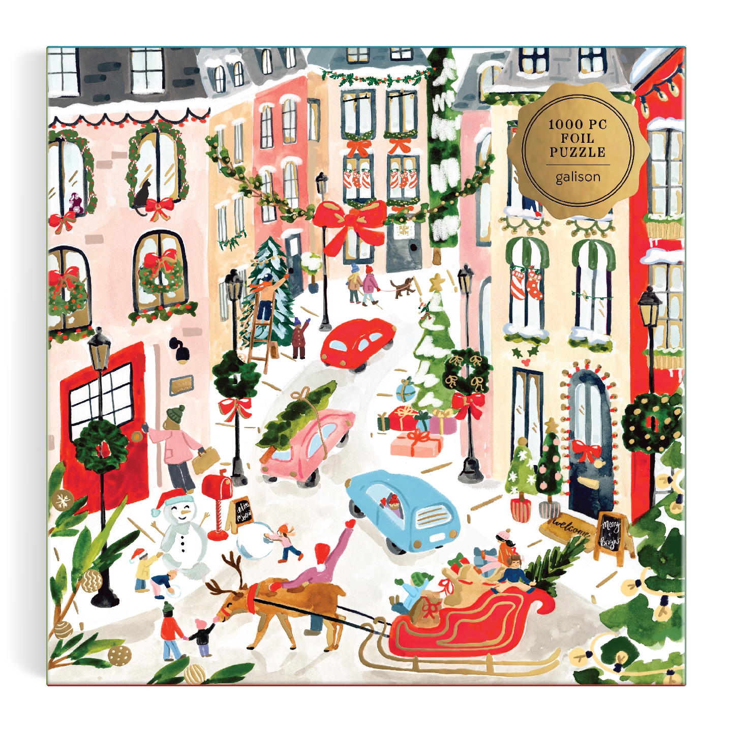 Merriest Village 1000 Piece Foil Puzzle