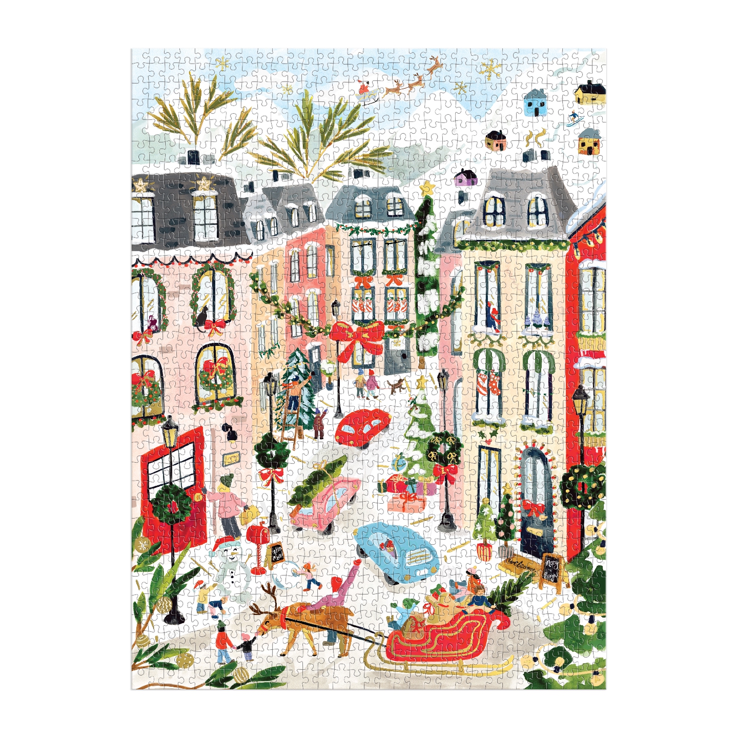 Merriest Village 1000 Piece Foil Puzzle