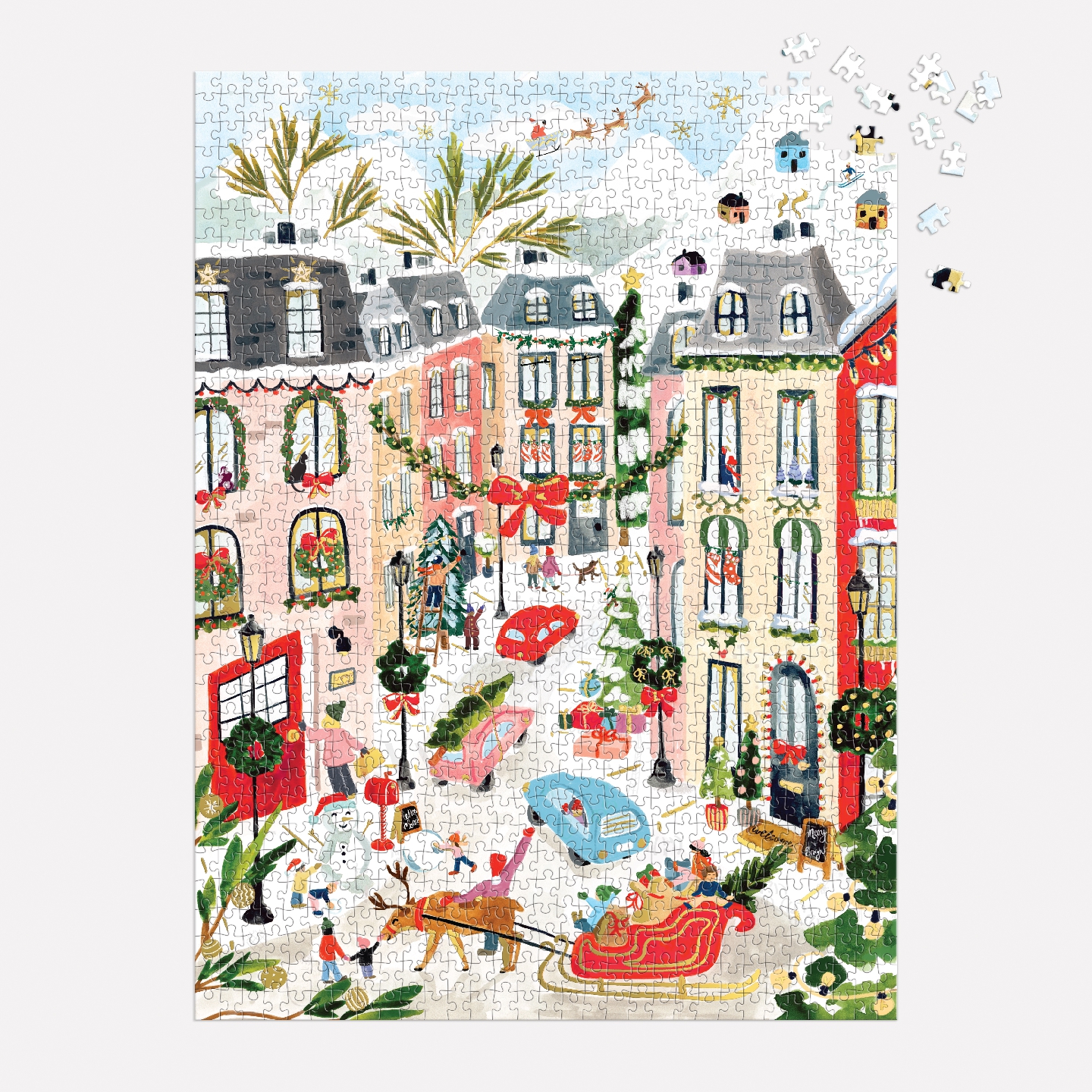 Merriest Village 1000 Piece Foil Puzzle