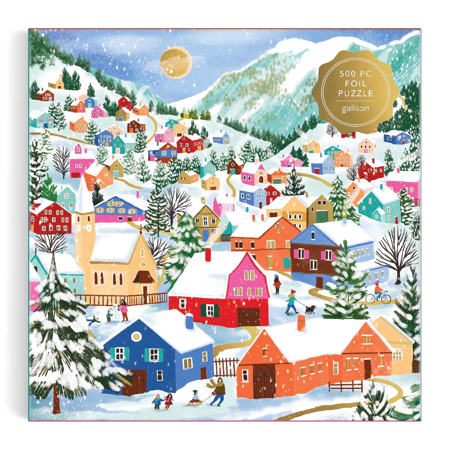 Swiss Alpine Village 500 Piece Foil Puzzle