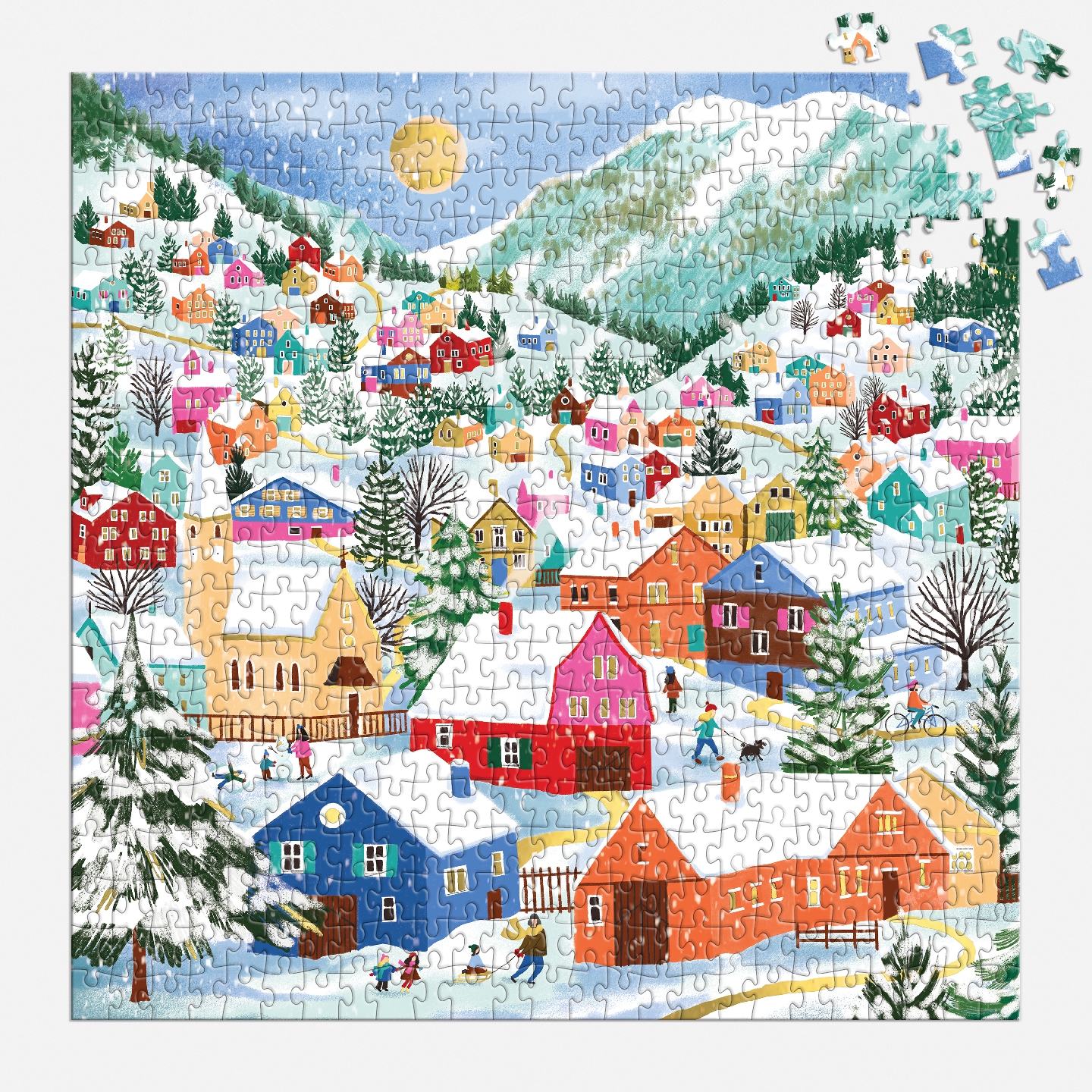 Swiss Alpine Village 500 Piece Foil Puzzle