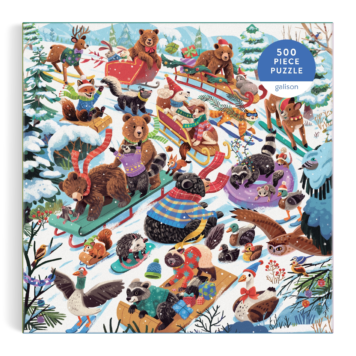 Dashing All The Way 500 Piece Puzzle