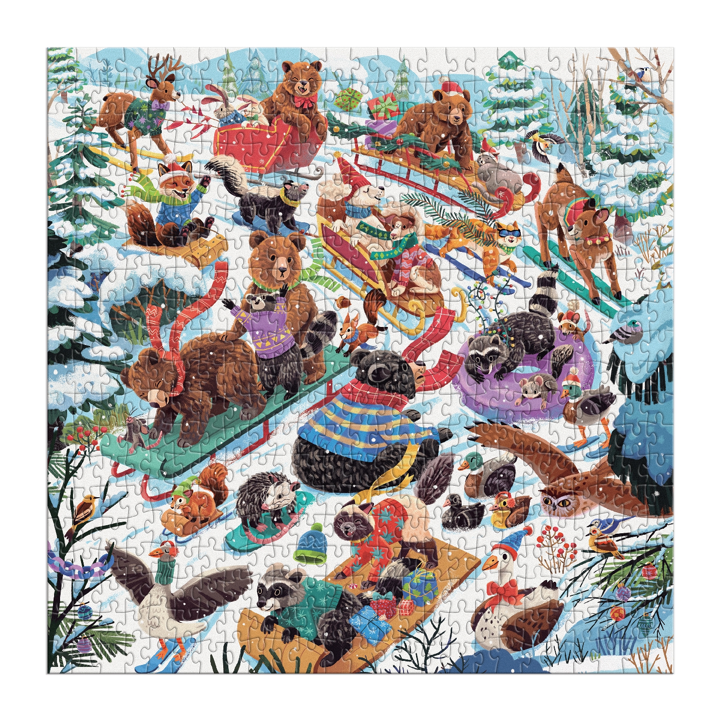 Dashing All The Way 500 Piece Puzzle