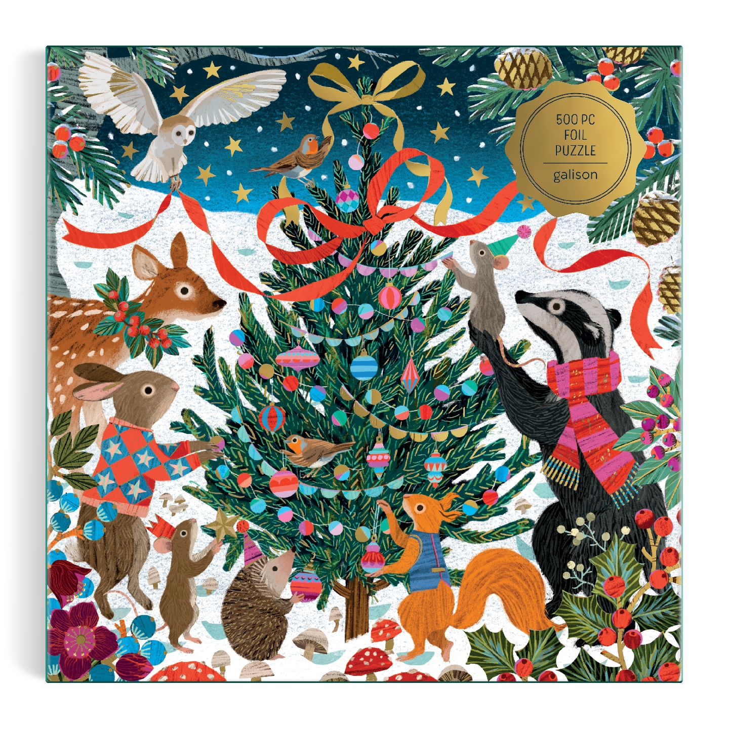 Victoria Ball Woodland Merrymakers 500 Piece Foil Puzzle