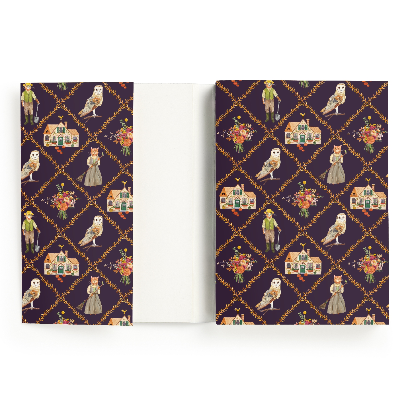 Cottage Cats A5 Premium Notebook
