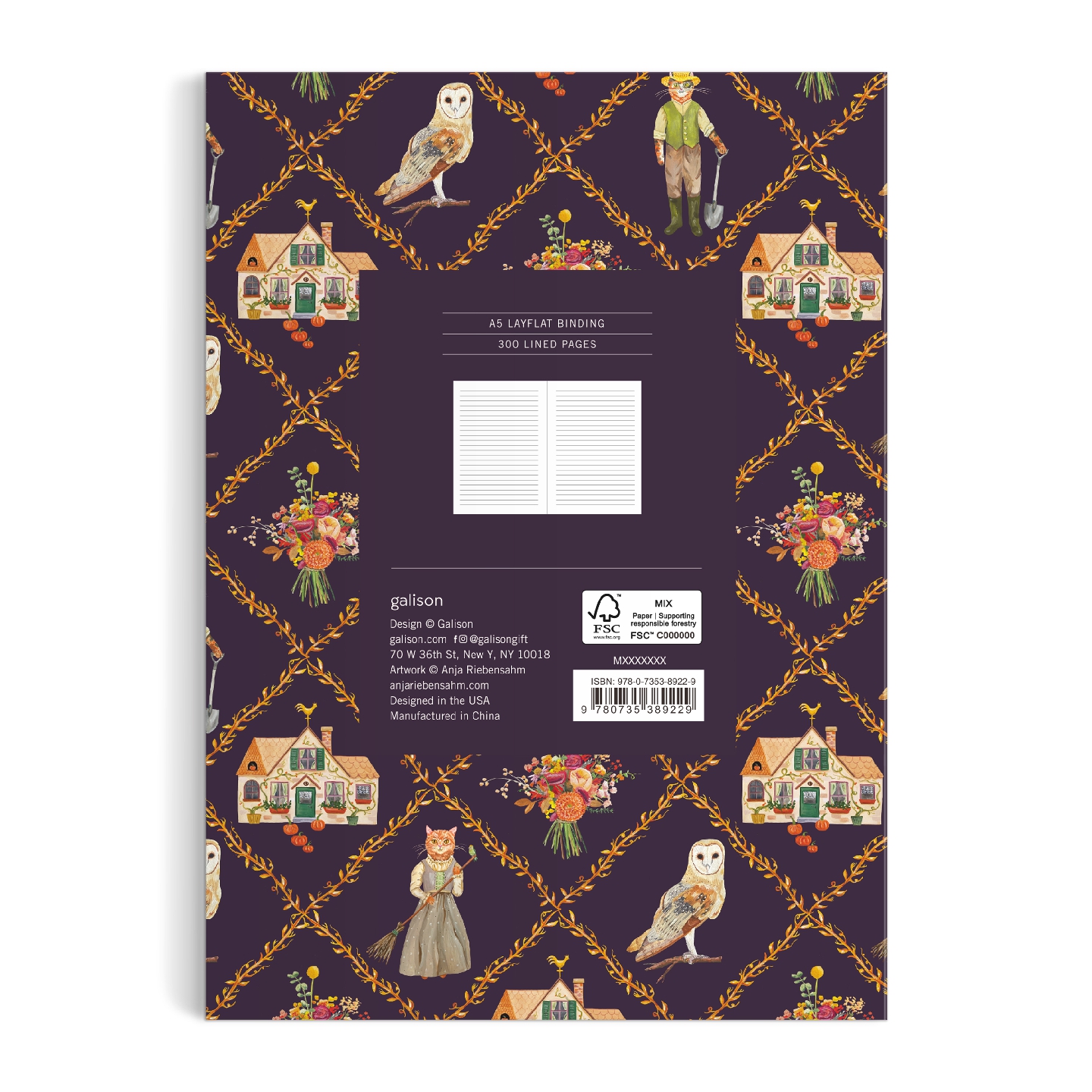 Cottage Cats A5 Premium Notebook