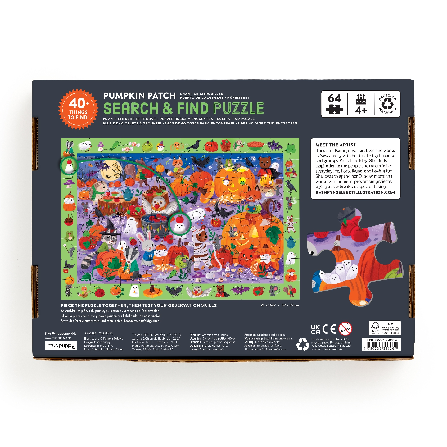Pumpkin Patch 64 Piece Search & Find Puzzle
