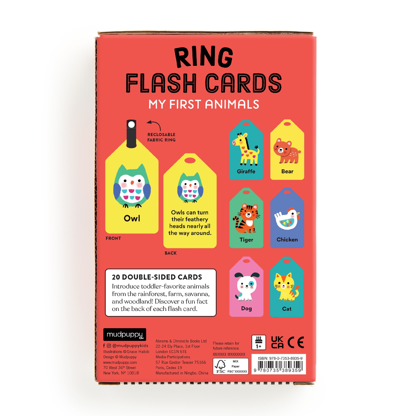 My First Animals Ring Flash Cards