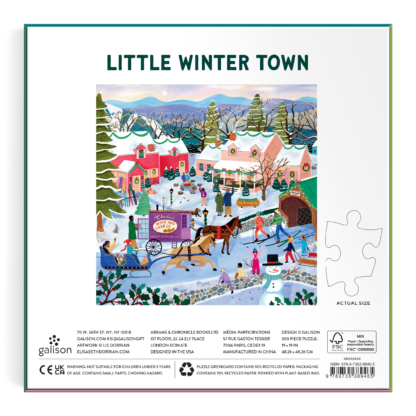 Little Winter Town 300 Piece Puzzle