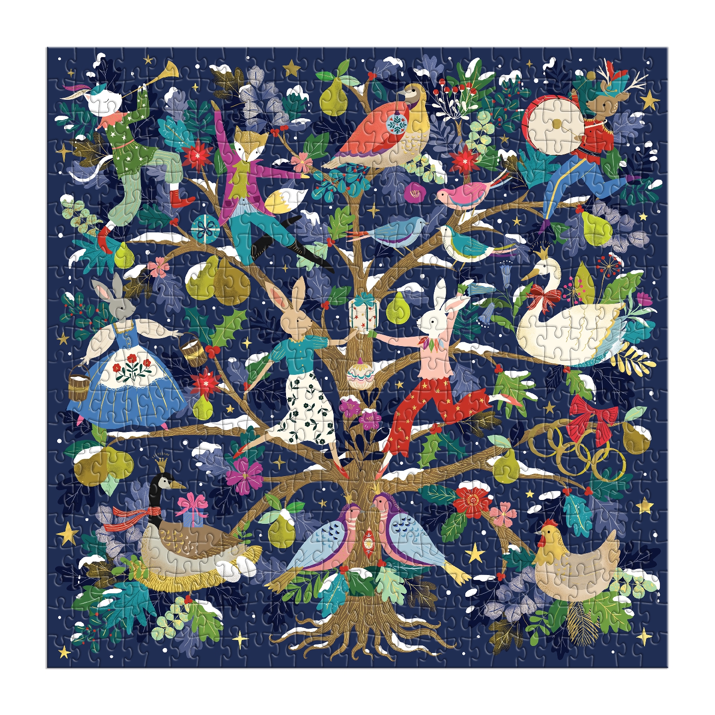 12 Days of Joy 500 Piece Foil Puzzle