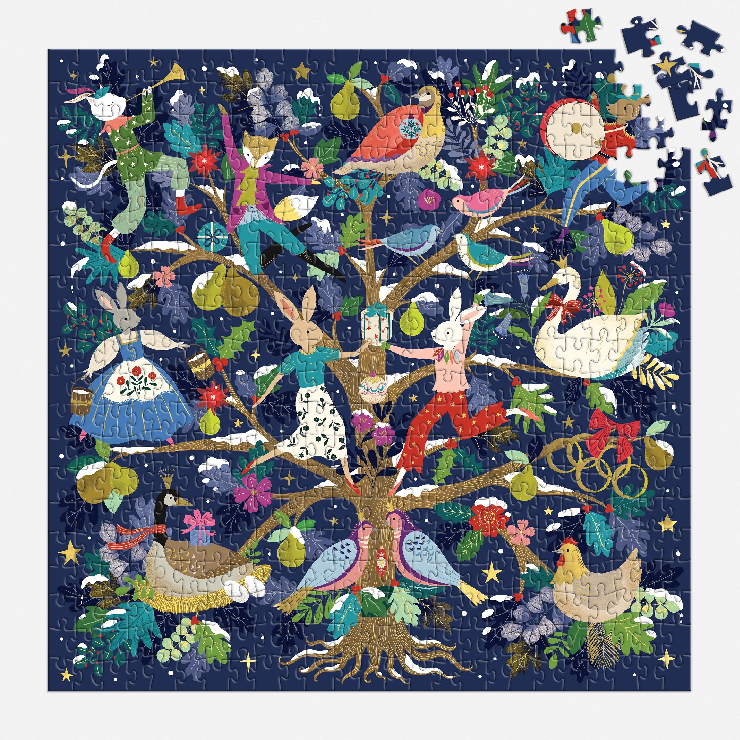 12 Days of Joy 500 Piece Foil Puzzle