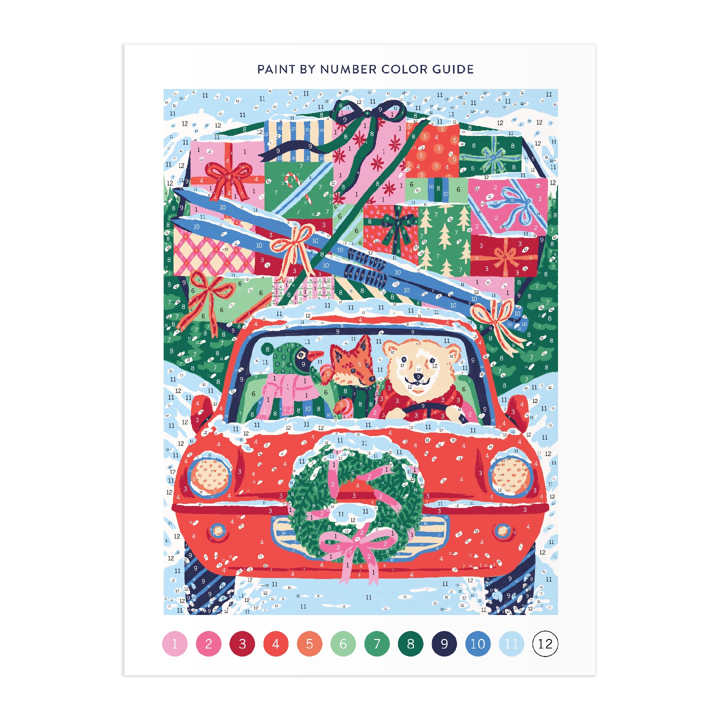 Christmas Joyride 9 x 12" Paint by Number Kit