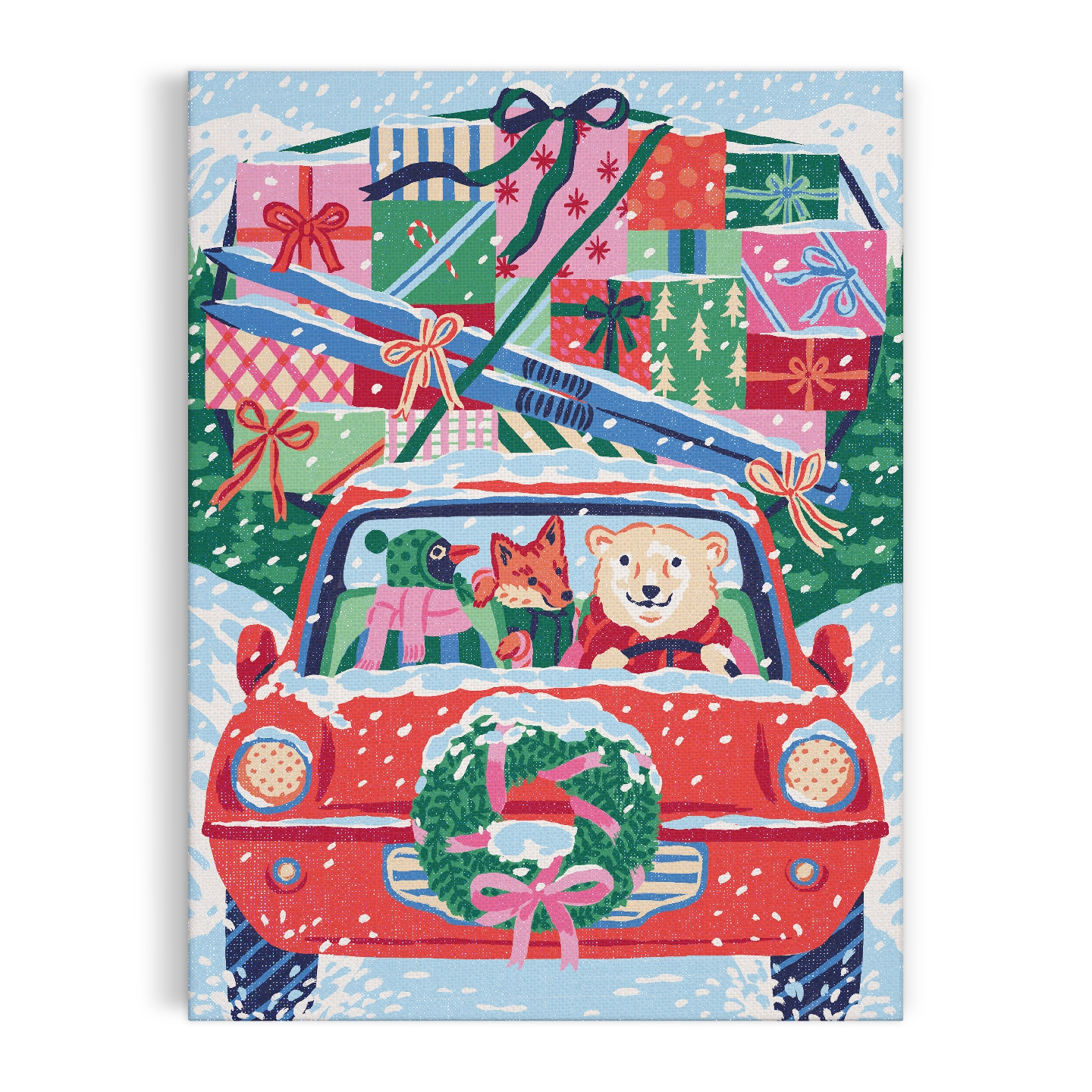 Christmas Joyride 9 x 12" Paint by Number Kit
