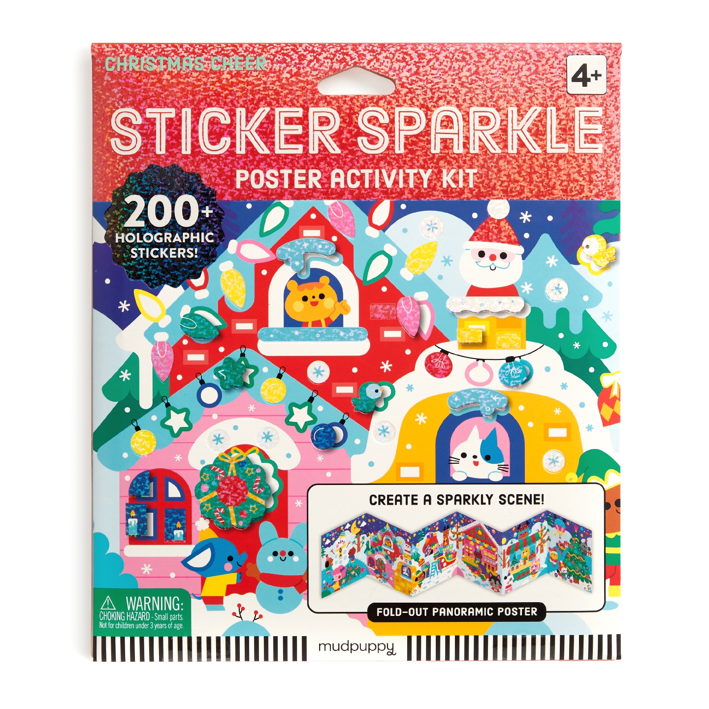 Christmas Cheer Sticker Sparkle Poster Activity Kit