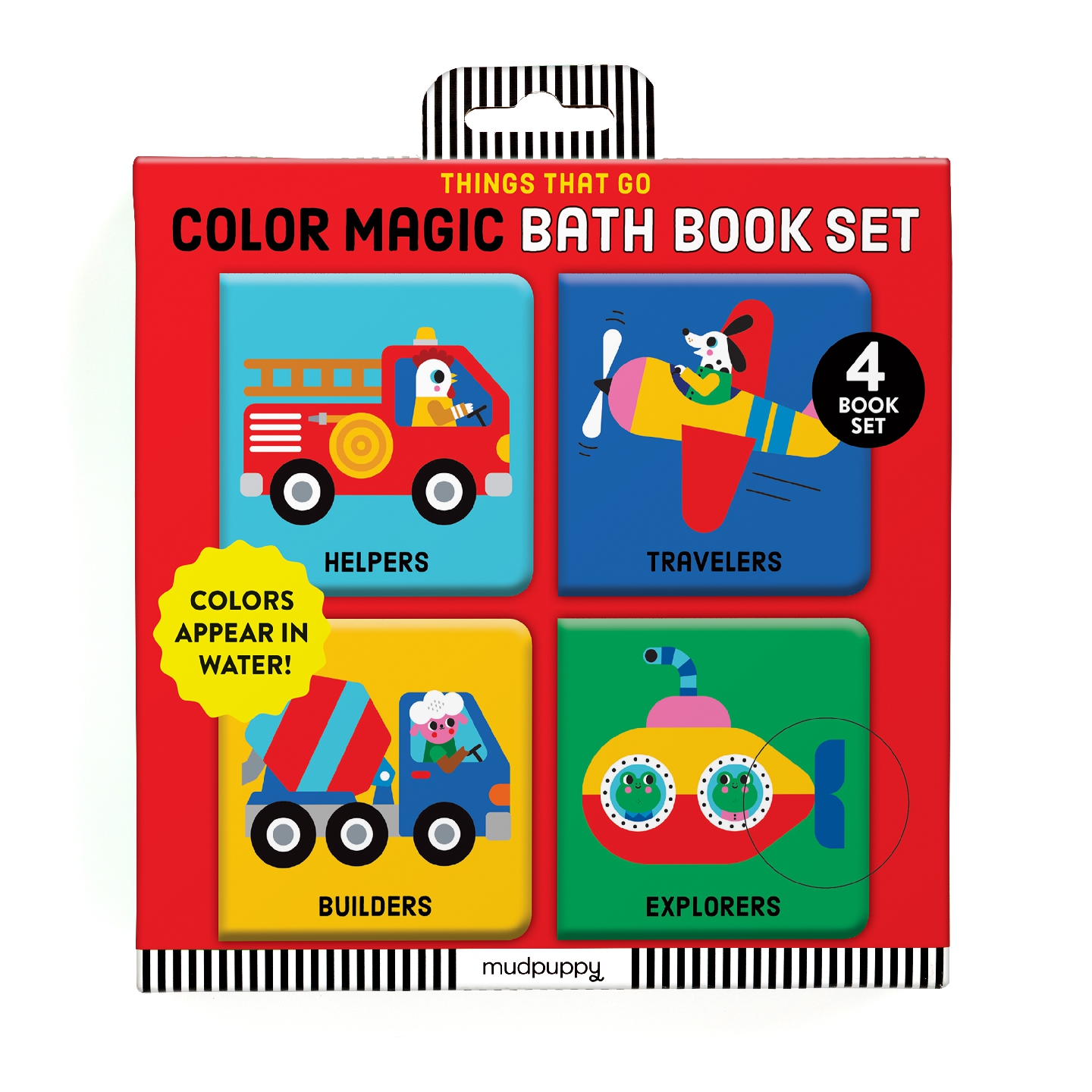 Things That Go Color Magic Bath Book Set