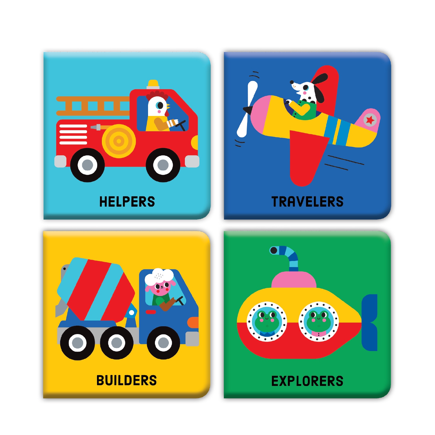 Things That Go Color Magic Bath Book Set