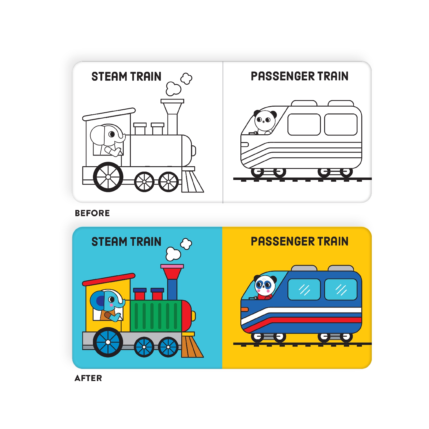 Things That Go Color Magic Bath Book Set