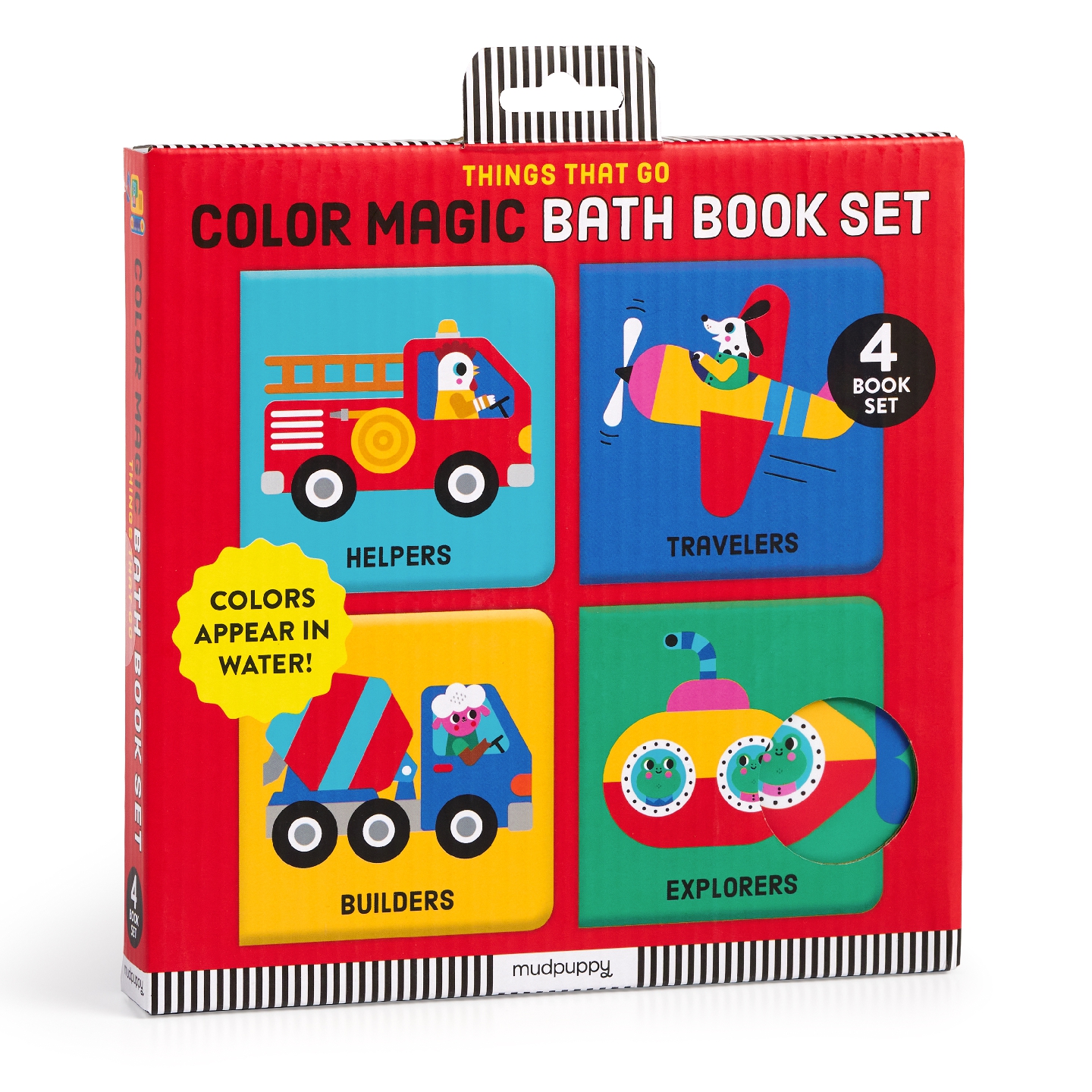 Things That Go Color Magic Bath Book Set