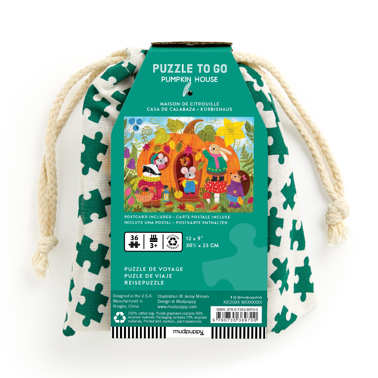 Pumpkin House 36 Piece Puzzle to Go