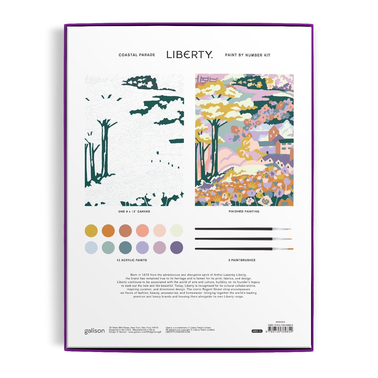 Liberty Coastal Parade 9 x 12" Paint by Number Kit