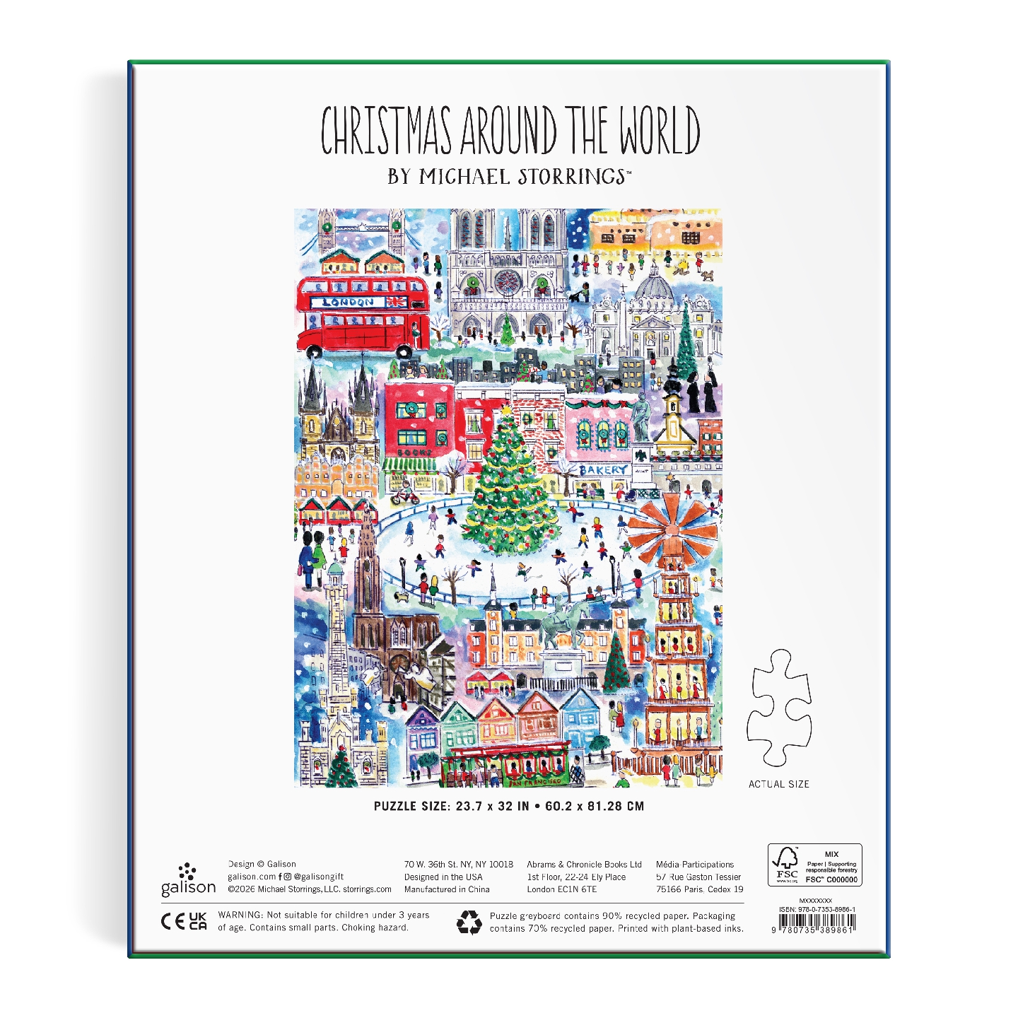 Michael Storrings Christmas Around The World 1500 Piece Puzzle