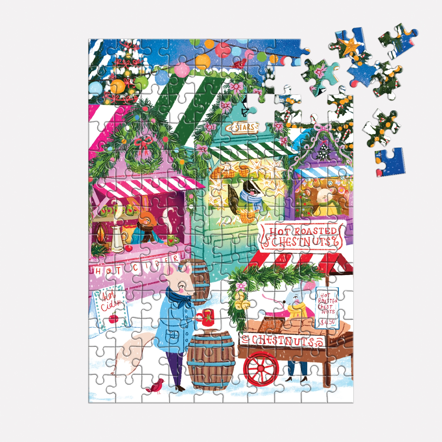 Holiday Market 130 Piece Puzzle Ornament