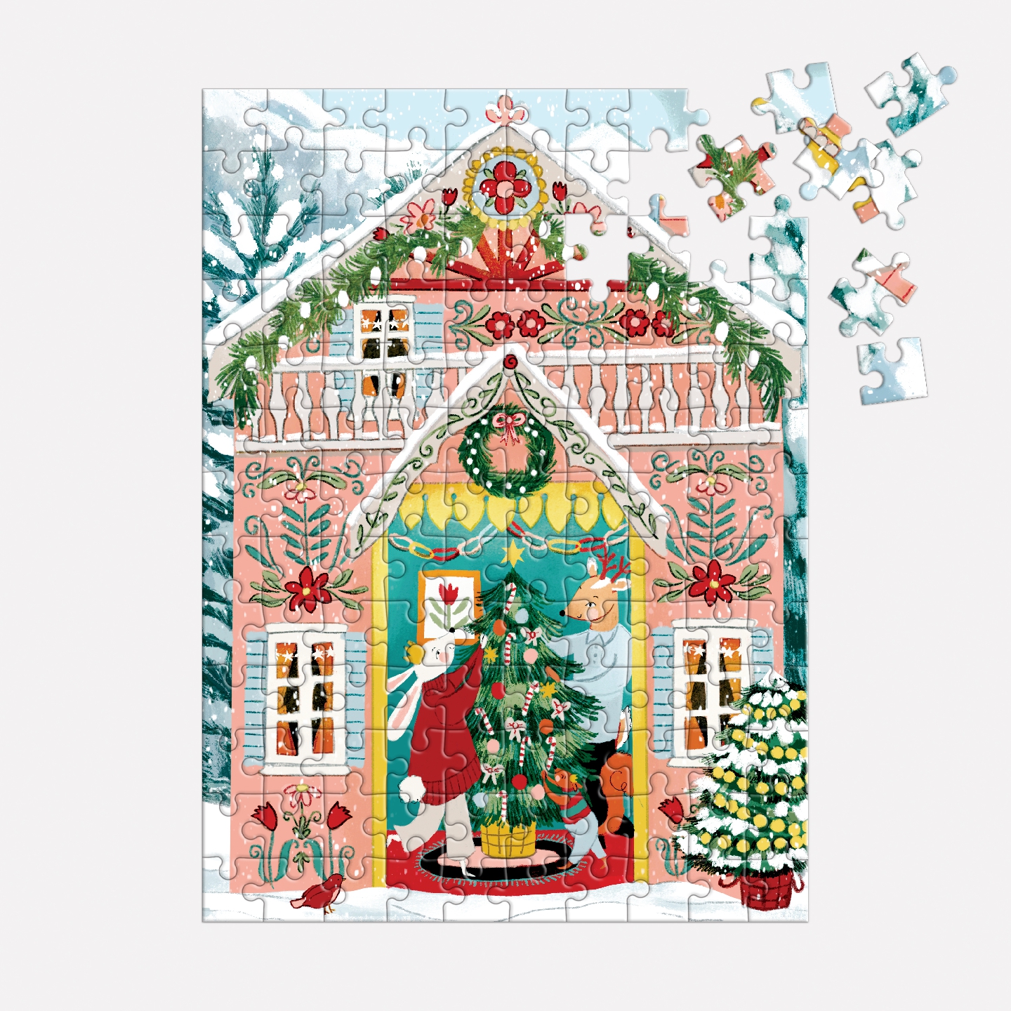 Swiss Chalet 130 Piece Ornament Puzzle