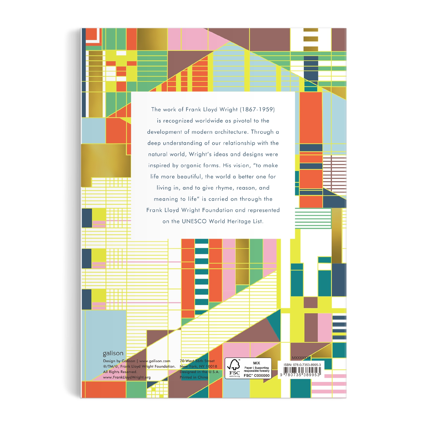 Frank Lloyd Wright Hillside Curtain Premium A5 Notebook