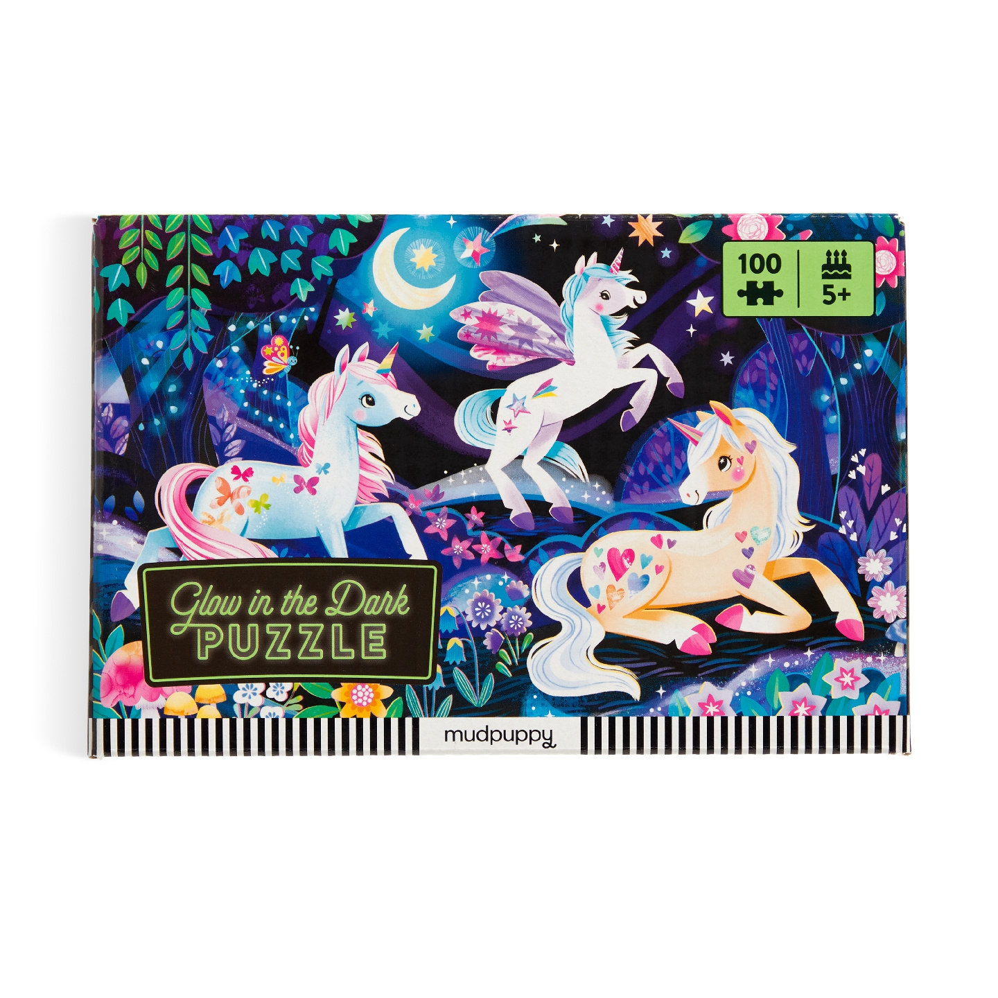 Unicorn Dreams 100 Piece Glow in the Dark Puzzle