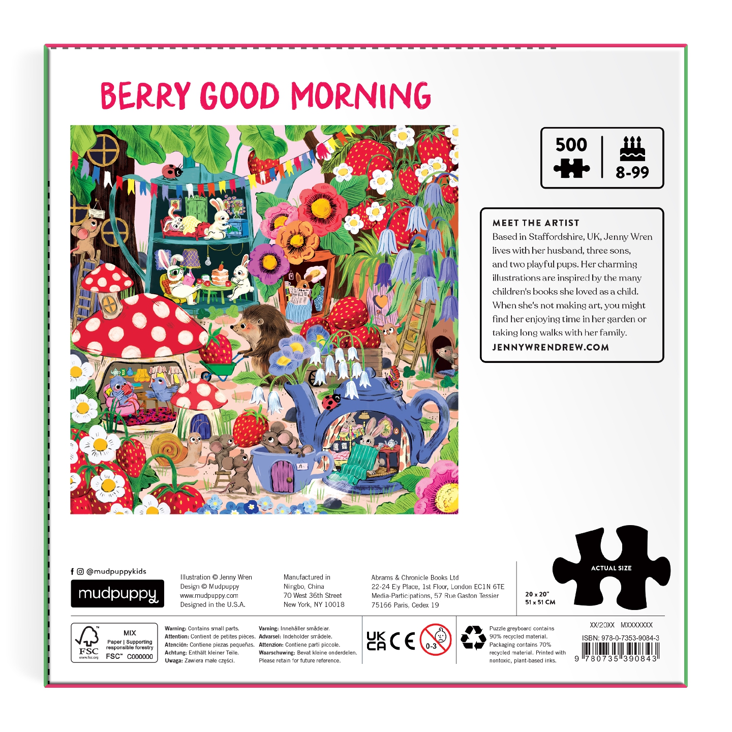 Fantasy Garden 500 Piece Family Puzzle