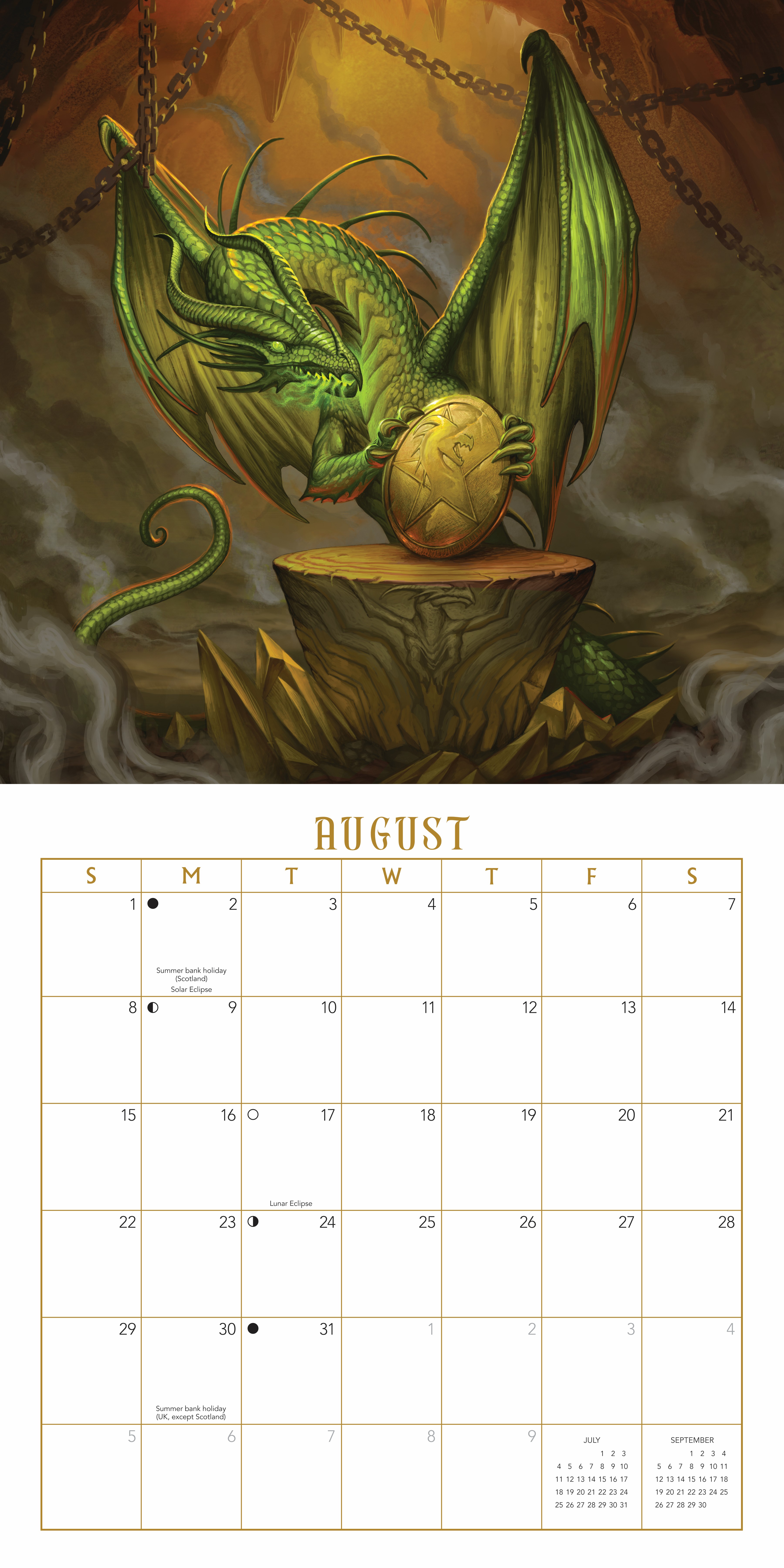 Llewellyn's 2027 Dragon Calendar
