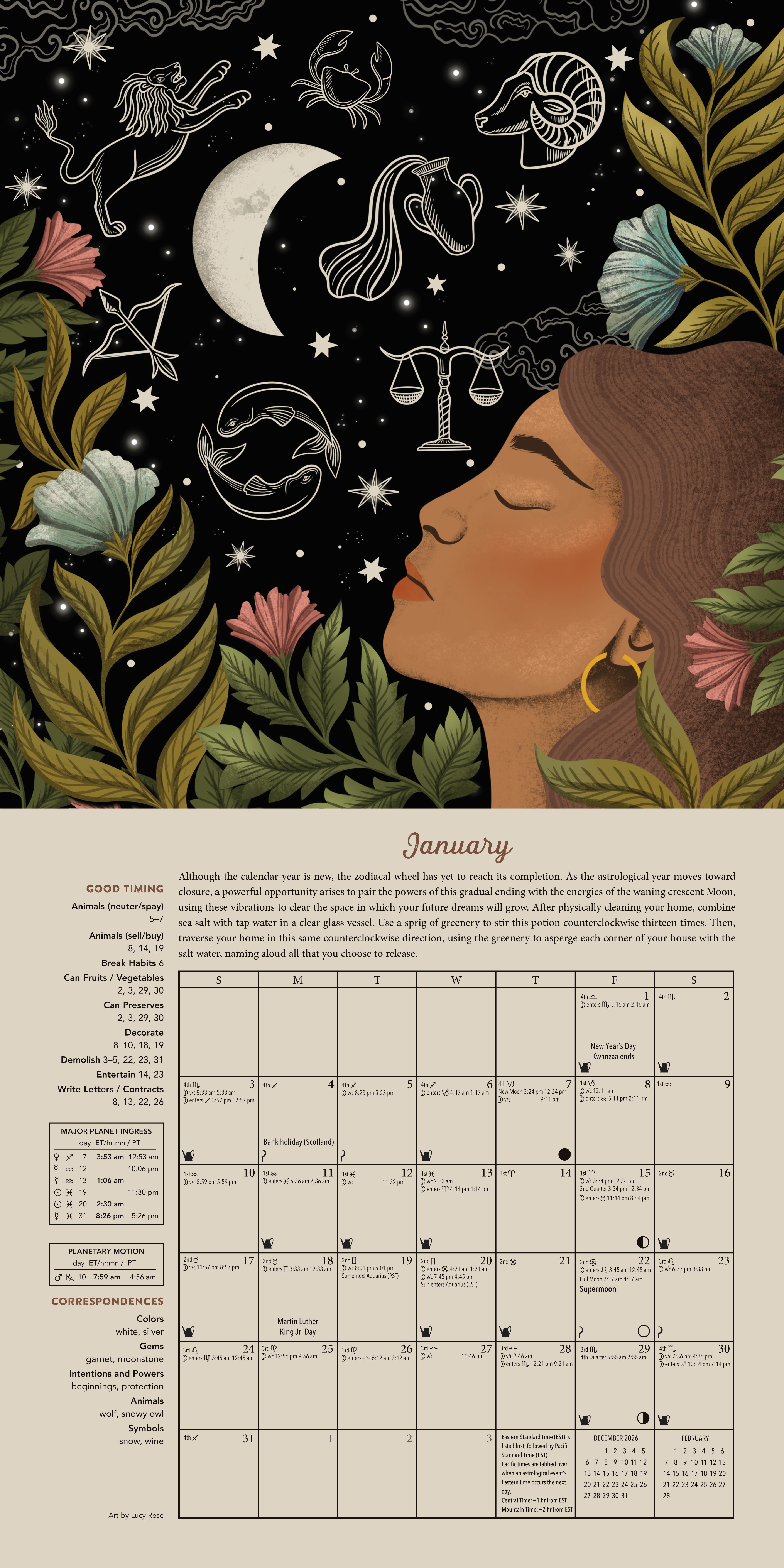 Llewellyn's 2027 Magical Moon Calendar