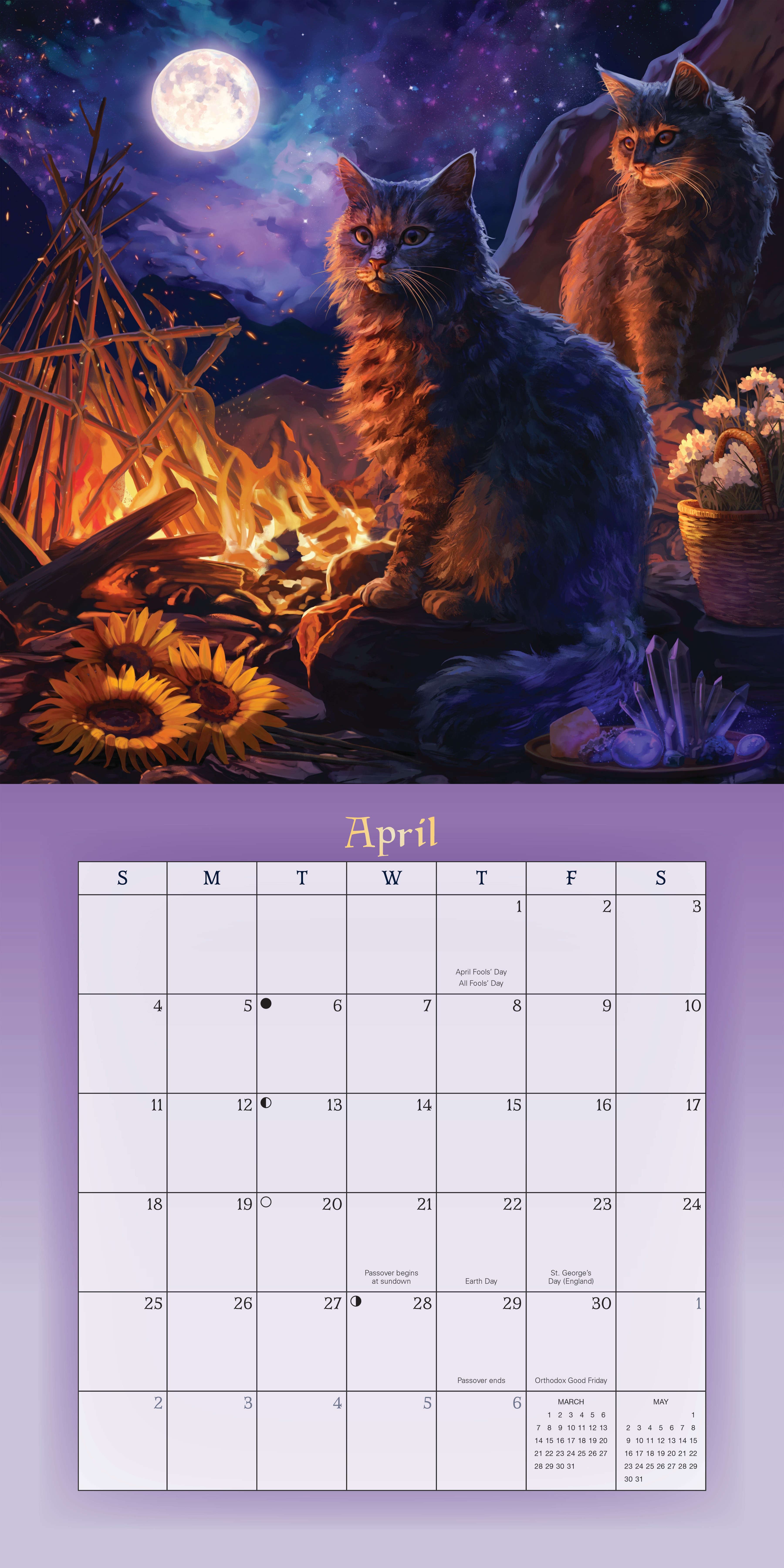 Llewellyn's 2027 Magical Mystical Cats Calendar