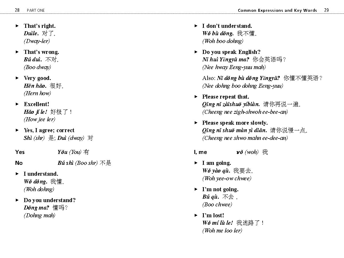 Survival Chinese Phrasebook & Dictionary