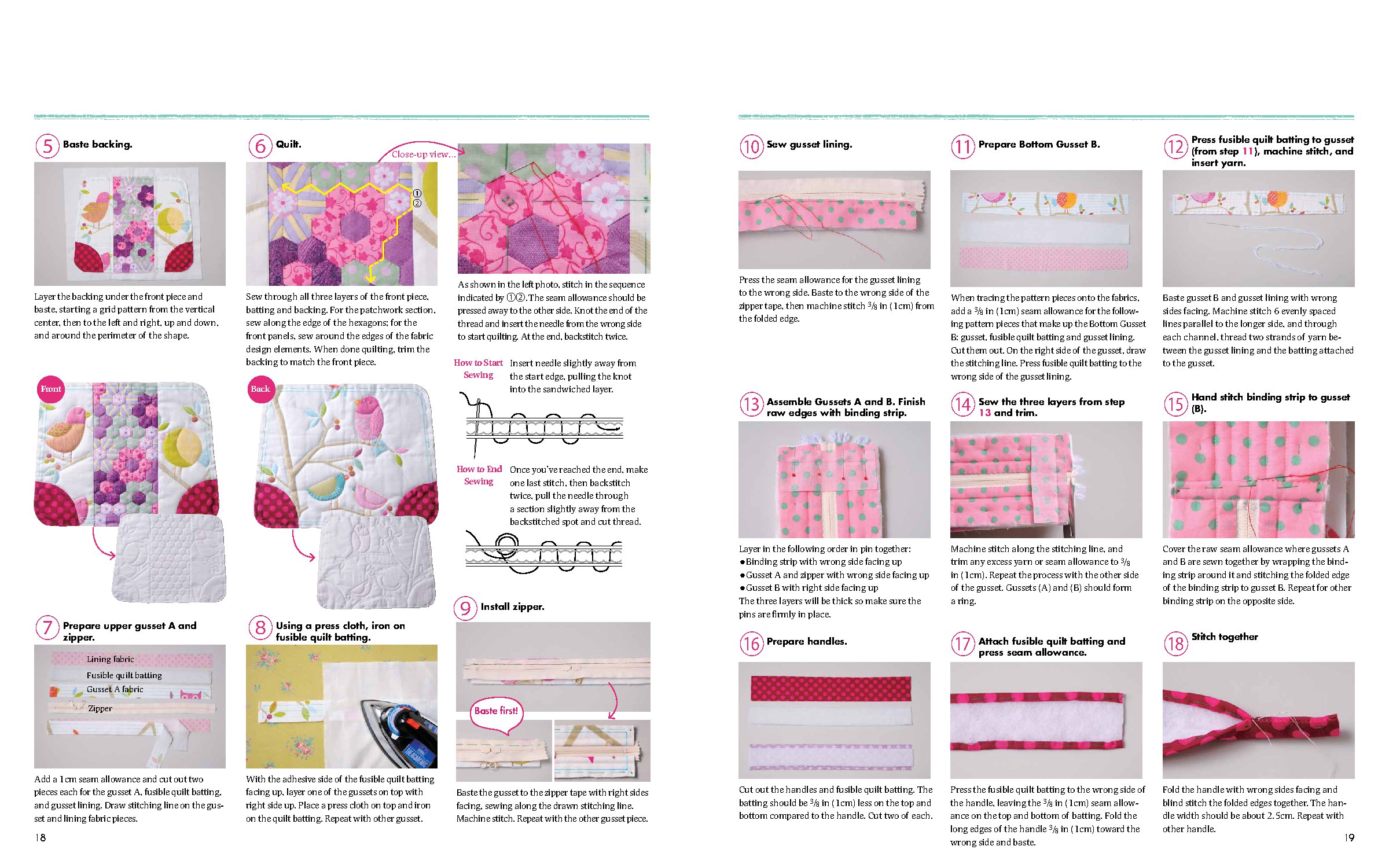 Patchwork Quilted Bags